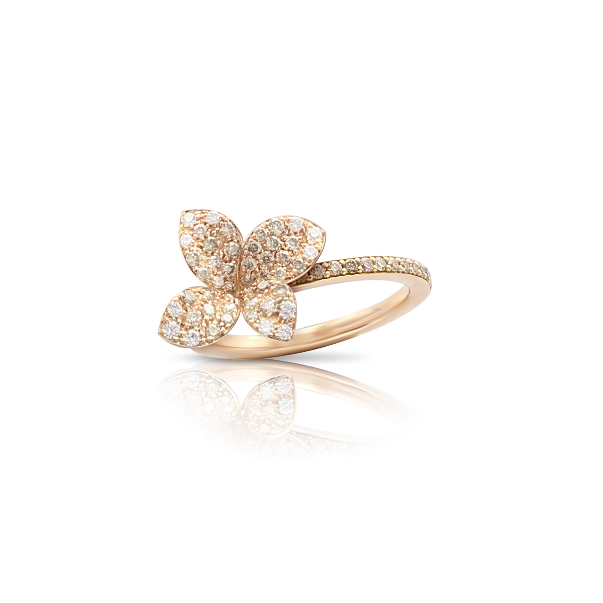 Petit Garden Ring in 18k Rose Gold & Diamonds | Pasquale Bruni